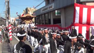 平成26年　春木だんじり祭り　春木地区　弥栄神社祭礼　本宮　宮入（春木南　若松町　松風町　磯上町　旭町　中町　大小路町）　（岸和田だんじり祭）