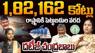 రాష్ట్రానికి పెట్టుబడుల వరద | TDP Spokesperson Suryadevara Latha on AP Development | YS Jagan