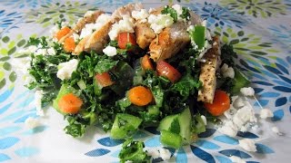 Kale Salad with Homemade Dressing - What's For Din'? - Courtney Budzyn - Recipe 2