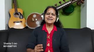 Learn Kannada Music Online - Vasu Academy of Music - Shantha S Rao - Lakshmi Bandalo