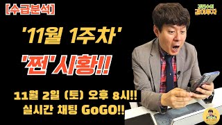 [수급분석] 11월2일 주말 쩐시황!! #외국인#연기금#사모펀드 수급분석 함께 확인해봅시다.#수급분석#코스피#코스닥