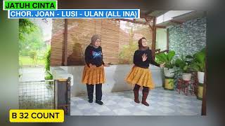 Jatuh Cinta | Line Dance | Chor. @JoanibrahimElizabeth @miraclelinedance5359 @ulanapriana