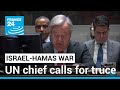 REPLAY: UN Secretary-General Guterres calls for 'immediate humanitarian ceasefire' in Gaza