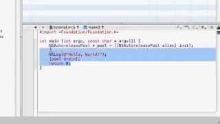 Objective C Programming Tutorial 2 Explaining the Program YouTube
