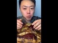 asmr หมู3ชั้น หมูสามชั้นตุ๋มนุ่มๆละลายในปาก pork eating show คนจีนกินโชว์ ep.97