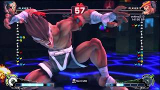 Hanamaruki [Sagat] vs Oshino [Adon] SSF4 Japanese Online Ranked Matches - TRUE-HD