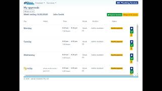 Timesheet Tutorial Supervisor