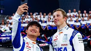 2024年VCARBのチーム内当該成績を『F1』が公表…角田裕毅vsローソンの比較に困惑の声も…対リカルド＆対ローソンの実情とは｜F1hdejjekje