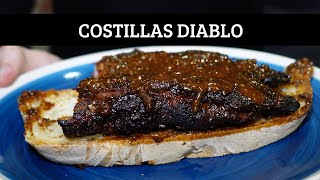 Costillas de cerdo diablo