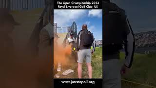 Just Stop Oil Disrupt the Open Golf Championships | Royal Liverpool Golf Club | 21 July 2023 #shorts