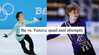 Yuzuru Hanyu and Ilia Malinin: QUAD AXEL comparison and analysis