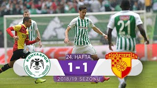 Konyaspor (1-1) Göztepe | 24. Hafta - 2018/19