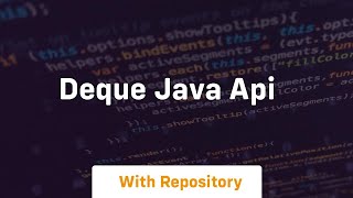 deque java api