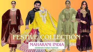 Latest PAKISTANI VELVET, CHINNON, SHIMMER, CHIFFON SUITS in wholesale @MAHARANIINDIA