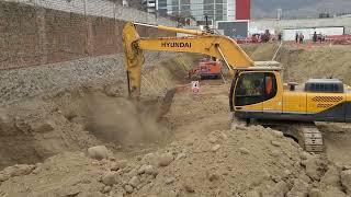 Excavación de banqueta en muros anclados - Proceso constructivo