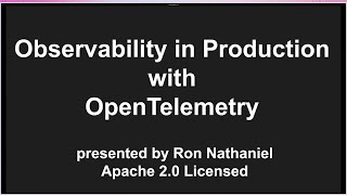 Observability in Production with OTel: Monitor & Troubleshoot Applications by Ron Nathaniel, Cisco