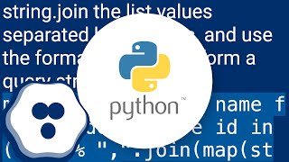 python list in sql query as parameter
