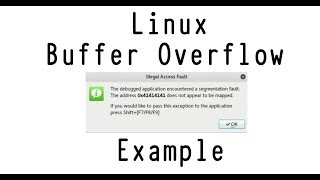 Linux Buffer Overflow Example