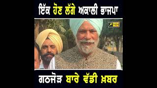 ਅਕਾਲੀ ਭਾਜਪਾ ਗਠਜੋੜ 'ਤੇ ਵੱਡੀ ਖਬਰ #punjabinews