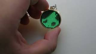 A Wearable LED Pendant with Gravity-Based Fluid Simulation