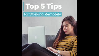 Video Template For Top 5 Tips For Working Remotely