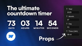 The last countdown timer component you need for Webflow
