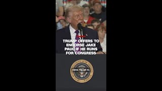 Trump offers to endorse Jake Paul if he runs for Congress