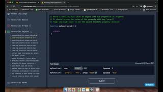 Accessing object properties two | Javascript Challenger #2
