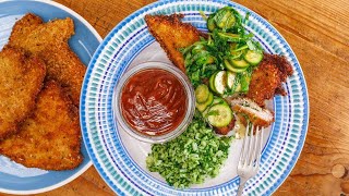 How to Make Pork Kiev Tonkatsu and Green Rice by Rachael