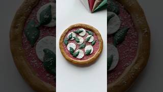 Margherita pizza cookie🍕 recipes and supplies linked in my bio #cookiedecorating #asmr #satisfying