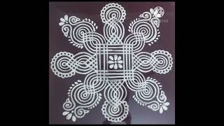 Margazhi Kolam Design| Padi Kolam| Maa Kolam