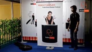 Perfect Displays - การติดตั้ง แบคดรอปผ้า - SM-001-100 ฉากหลัง Backdrop Smax Banner