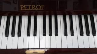 The G flat Major Scale - Piano - One Octave