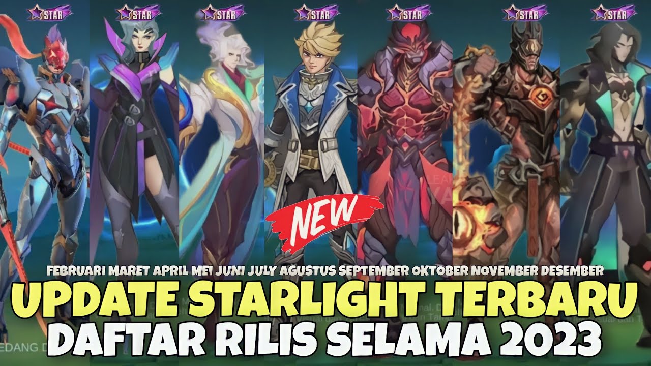 UPDATE STARLIGHT TERBARU 2023 ! LENGKAP SKIN STARLIGHT BULANAN YANG ...