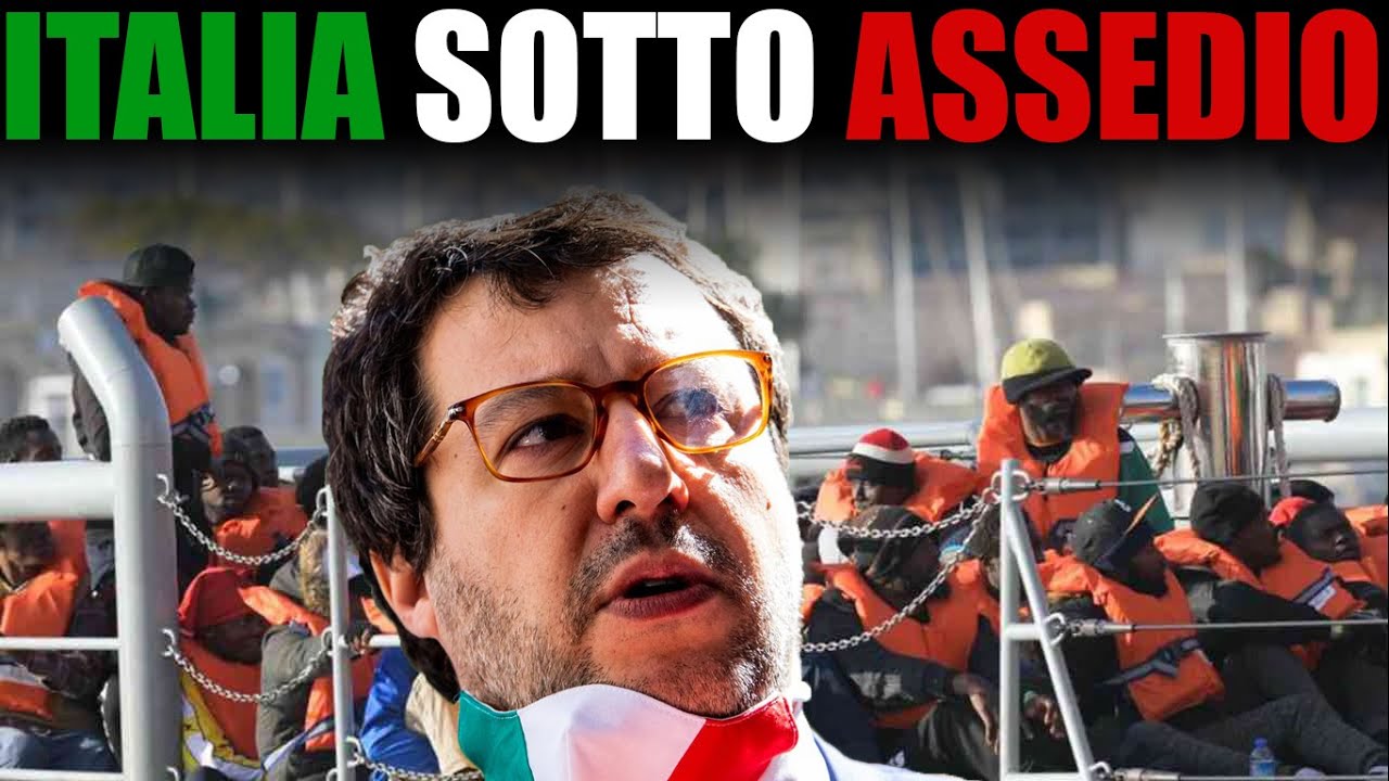 ITALIA SOTTO ASSEDIO: Salvini E Gli Sbarchi Più Che Triplicati! - YouTube