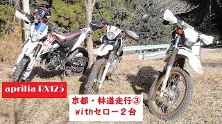 【aprilia RX125】#8 京都・林道走行(with SEROW2台)