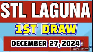 STL LAGUNA RESULT TODAY 1ST DRAW DECEMBER 27, 2024  11AM | FRIDAY