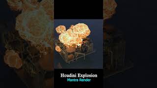 Houdini explosion CGI VFX, Nuke composite #cgi #houdini #nuke #aftereffects