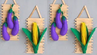 popsicle stick craft ideas | home decorating ideas | hiasan dinding dari stik es krim