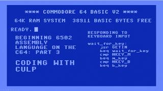 Beginning Assembly Language Programming on the Commodore 64: Part 3