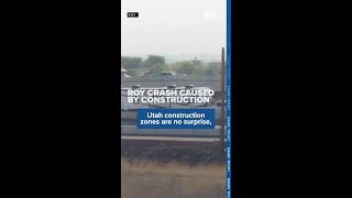 Construction equipment causes crashes after spilling into traffic on I-15 near Roy