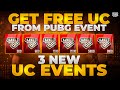 Get Free UC From Pubg Mobile Event | 3 new UC Event | PUBGM