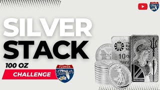 Stacking 100 Ounces of Silver Bullion Coins with Florida Stacker