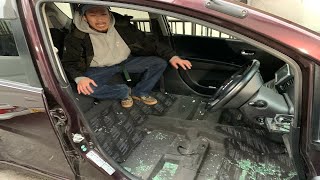 友達の車のガラス割って座席を捨ててみたI broke my friend's car【ドッキリ】