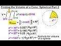 Calculus 3: Triple Integrals (7 of 25) Finding the Volume of a Cone: Part 2: Spherical