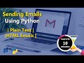 How to Send Emails Using Python - Plain Text, HTML Emails | Python