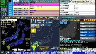 緊急地震速報 地震発生時 2019年01月03日18時10分 熊本県熊本地方 M5.1 深さ10km 最大震度6弱