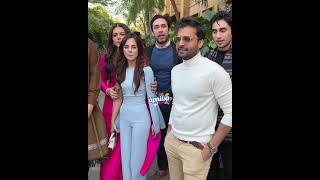 Zara Noor Abbas With Her Husband At The Shoot Of Their Upcoming Drama |Pakistani Celebrities