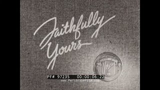 "FAITHFULLY YOURS" 1942 VICTOR CORP.  16mm FILM PROJECTOR PROMO MOVIE  ANIMATOPHONE   97235
