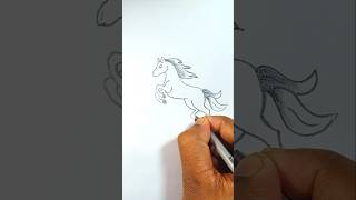 How to draw Horse #drawing #short #art #horse #easy